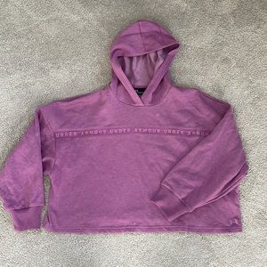 Gently used Womens Medium cropped Under Armour hoodie